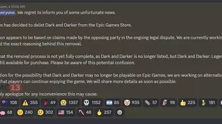 Dark and Darker исключили из Epic Games Store — Конфликт с NEXON продолжается