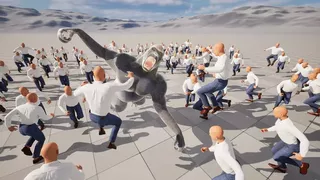 100 Men vs 1 Gorilla