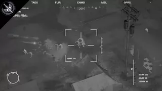 AC130 уничтожает зомби.