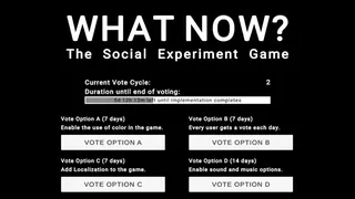 WHAT NOW? - The Social Experiment Game