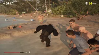 Gorilla Vs 100 Men