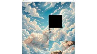 The girl in the clouds
