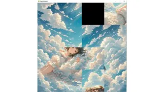 The girl in the clouds