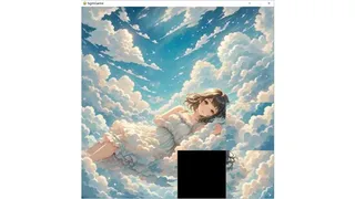 The girl in the clouds