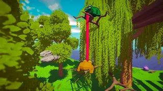 Sticked Together! - Co-op Frog Parkour