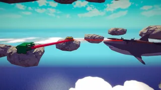 Sticked Together! - Co-op Frog Parkour