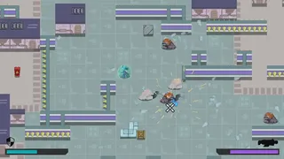 Robot with a Ram Cannon
