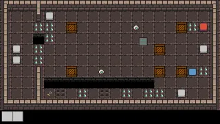 Puzzling Robot in the Dungeon