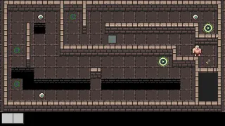 Puzzling Robot in the Dungeon