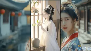 古风女孩动态拼图