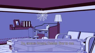 How should I keep a house squeaky clean, with a filthy little neighbour ghost?