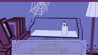 How should I keep a house squeaky clean, with a filthy little neighbour ghost?