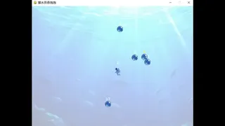 潜水员吞泡泡