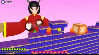 カエルvsドラゴン娘
