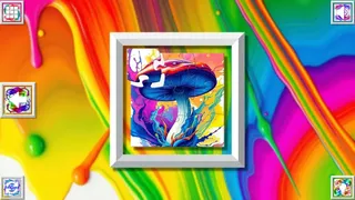 Color Splash: Mushrooms