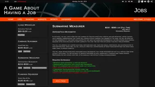 A Game About Having A Job