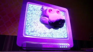 Pepper the Giant Purple Dog