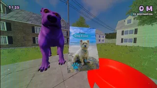 Pepper the Giant Purple Dog