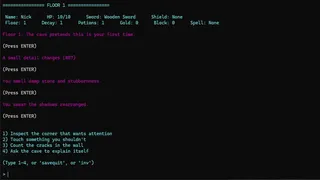 Скриншот 6 к игре Nick's Text Adventure