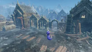 Worm in horror place