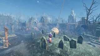 Worm in horror place