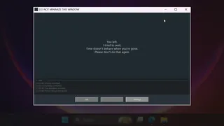 DO NOT MINIMIZE THIS WINDOW