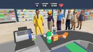 Market Cashier Simulator