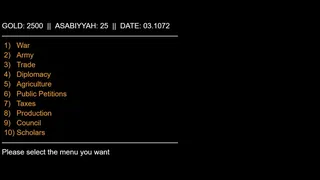 Khaldun: Text Based Strategy