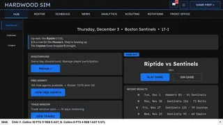 Hardwood Basketball Manager