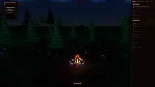 The Throwing Pinecones Into A Campfire Game