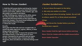 Jiaobei: Вопрос к божеству