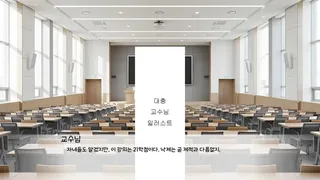 교수님과 함께하는 대학교 졸업하기