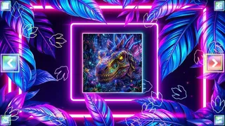 Скриншот 6 к игре Neon Fantasy: Dinosaurs