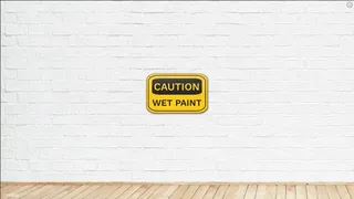 CAUTION WET PAINT