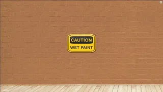 CAUTION WET PAINT
