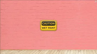 CAUTION WET PAINT