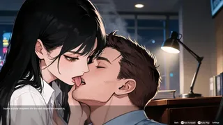 Sexy Psychologist's Wild Office Kiss