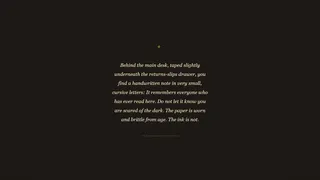 The Night Librarian