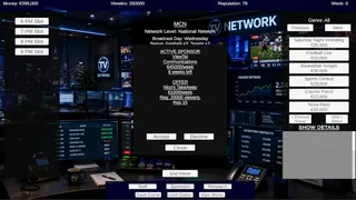 TV Network Simulator