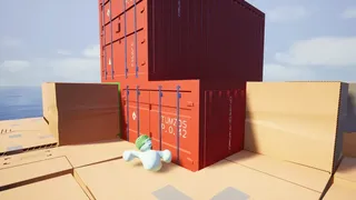 A GAME of stacking cardboard boxes AND DROWNING YOUR FRIENDS