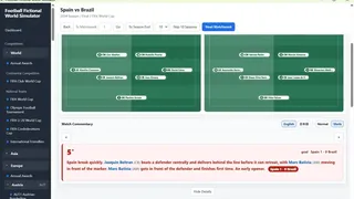 Скриншот 5 к игре Football Fictional World Simulator