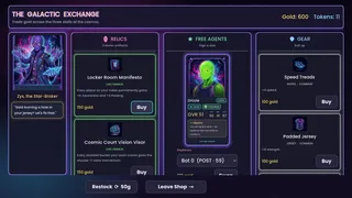 Скриншот 5 к игре Cosmic Crossover: Roguelike Basketball
