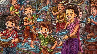 100 Songkran Cats