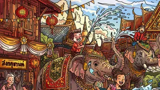100 Songkran Cats