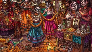 100 Calavera Cats