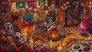 100 Calavera Cats