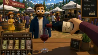 Outdoor Wine Market Simulator