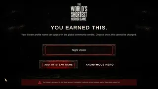 The World's Shortest Horror Game