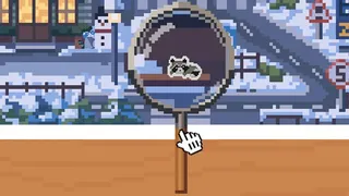 Hidden Raccoons in Winter