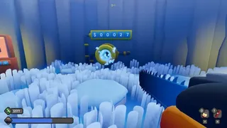 Digging A Hole In Ice With A Chainsaw
